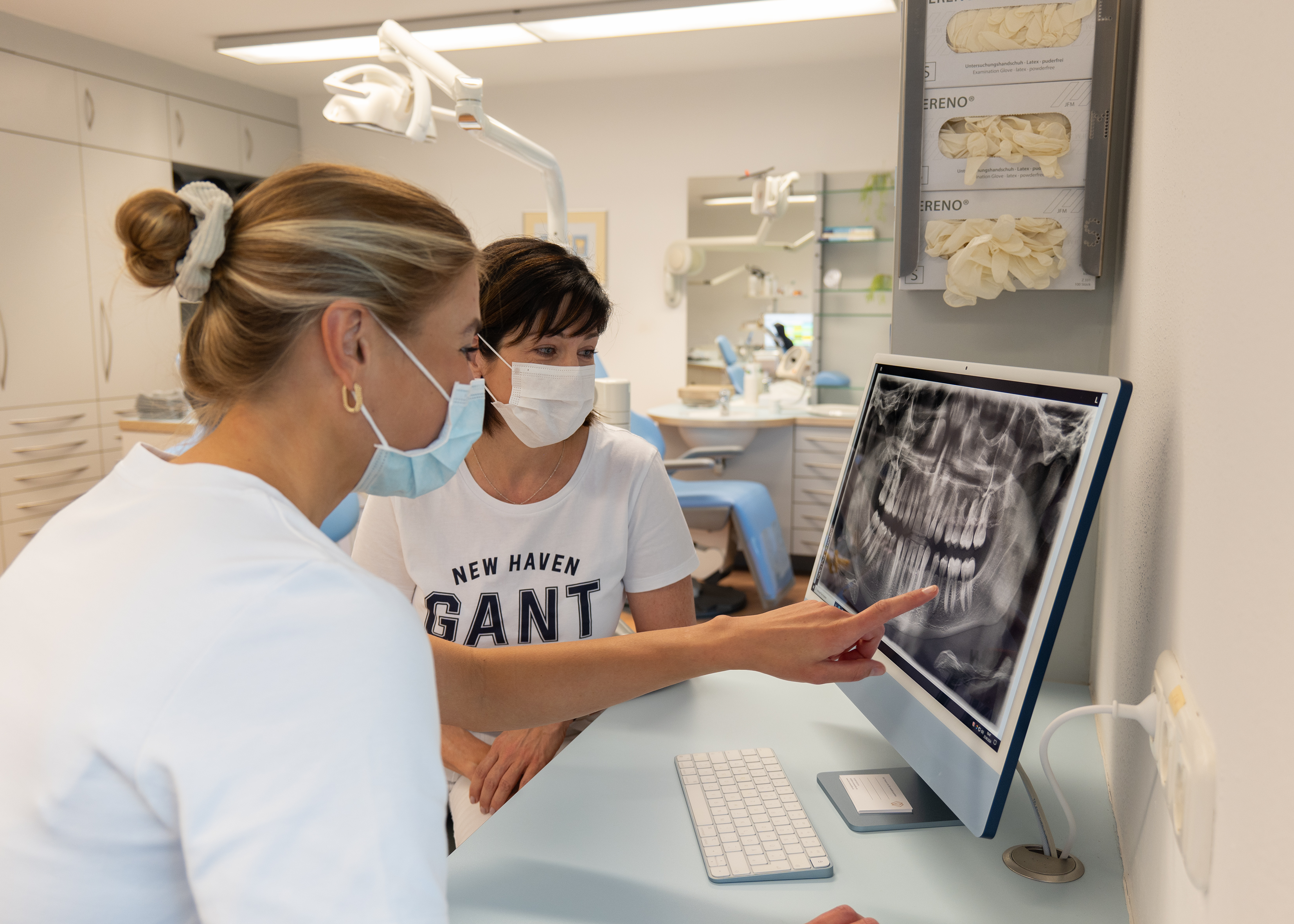 Befundbesprechung am Bildschirm